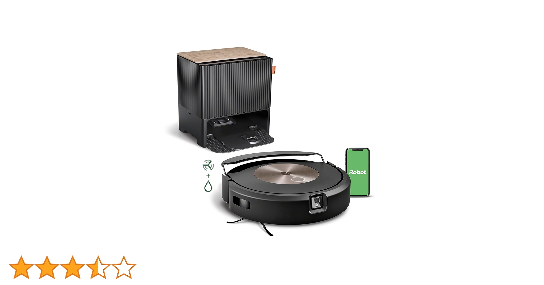 iRobot Roomba Combo J9+ Robot Sprzątający, Brązowy Mech, 313 ml